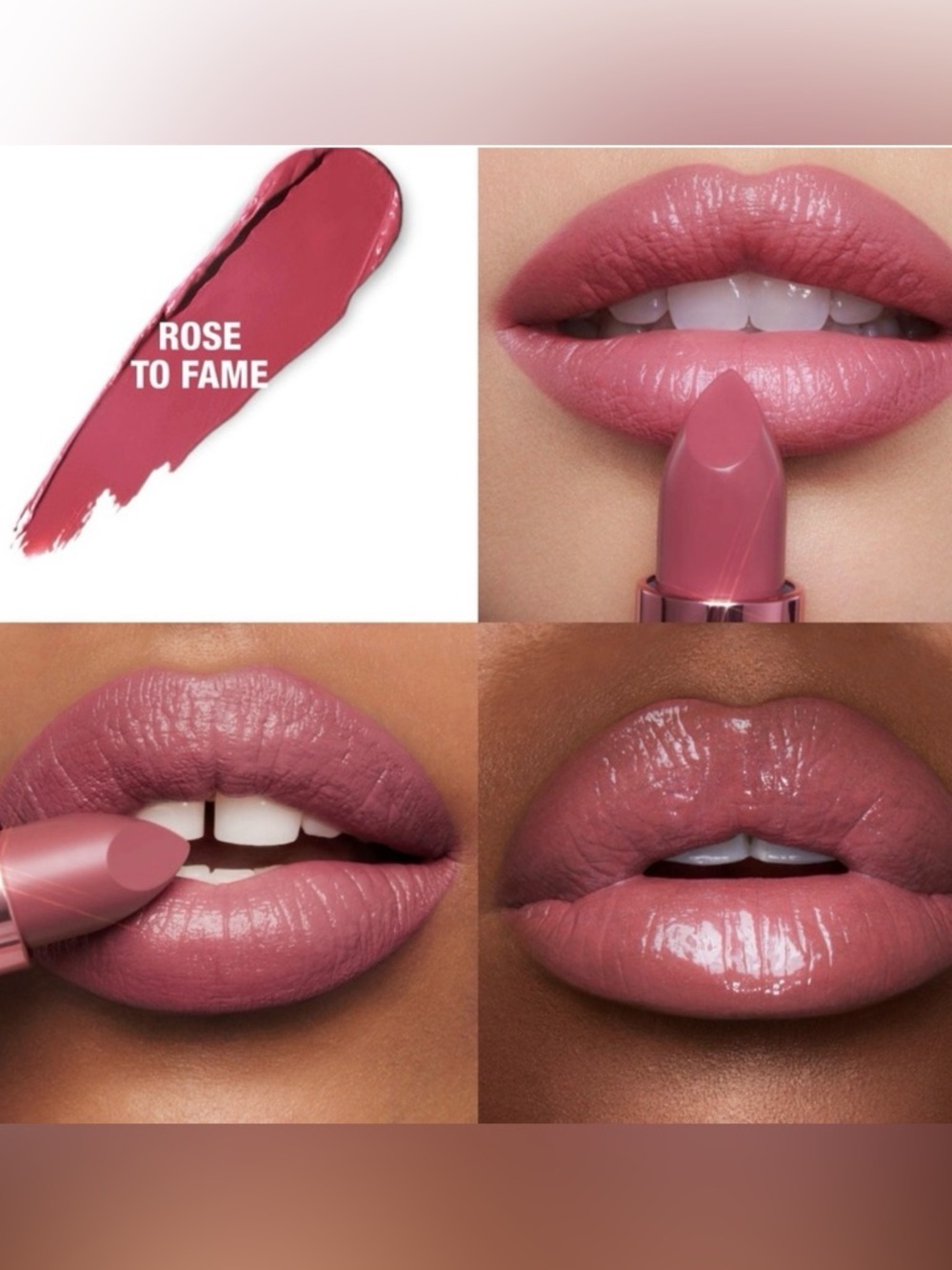 Charlotte Tilbury Rose to Fame Dusty Rose Cream Lipstick 1.5g